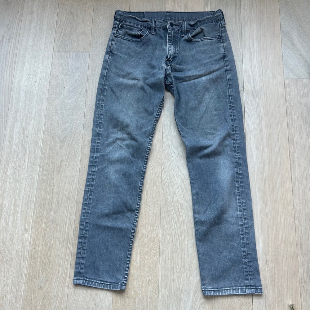 Levi's 511 Slim Fit Jeans 32x29‎ Gray Charcoal Stonewash Denim Casual Classic - Picture 3 of 13